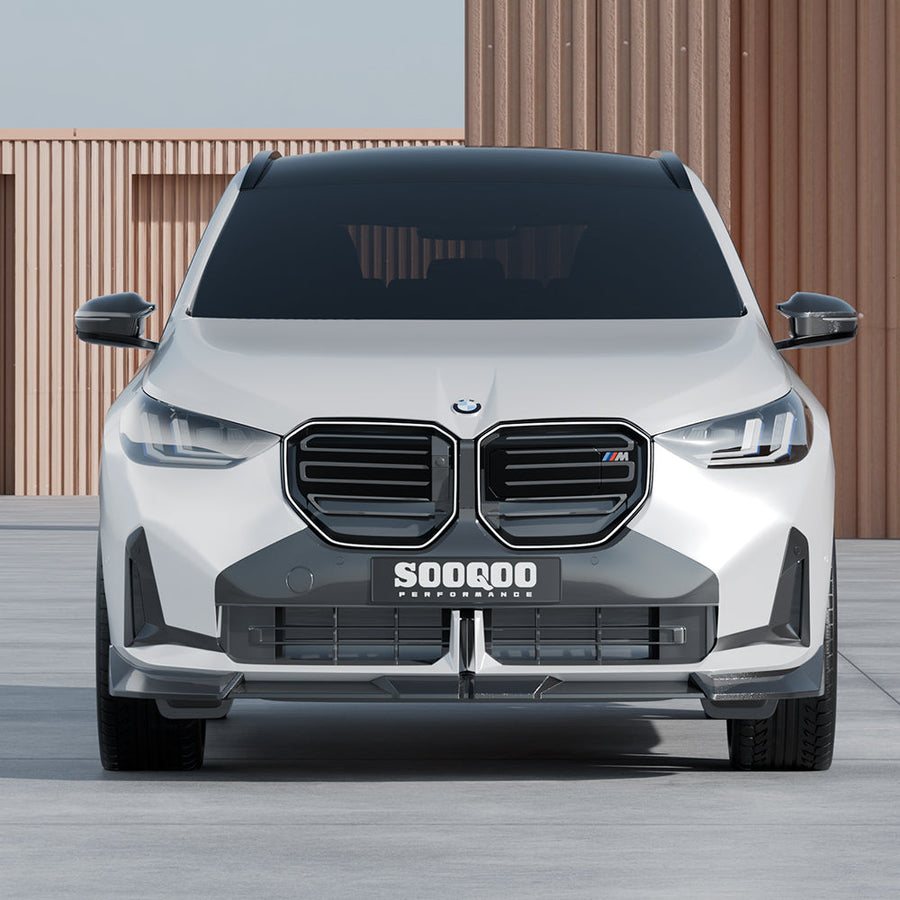 SooQoo BMW G45 X3 Front Splitter In Gloss Carbon Fibre