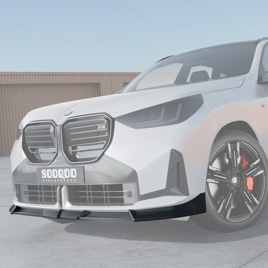 SooQoo BMW G45 X3 Front Splitter In Gloss Carbon Fibre