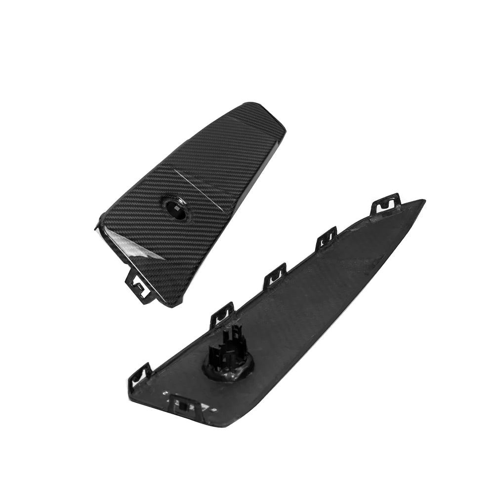 SooQoo BMW G45 X3 Rear Bumper Inserts In Gloss Carbon Fibre