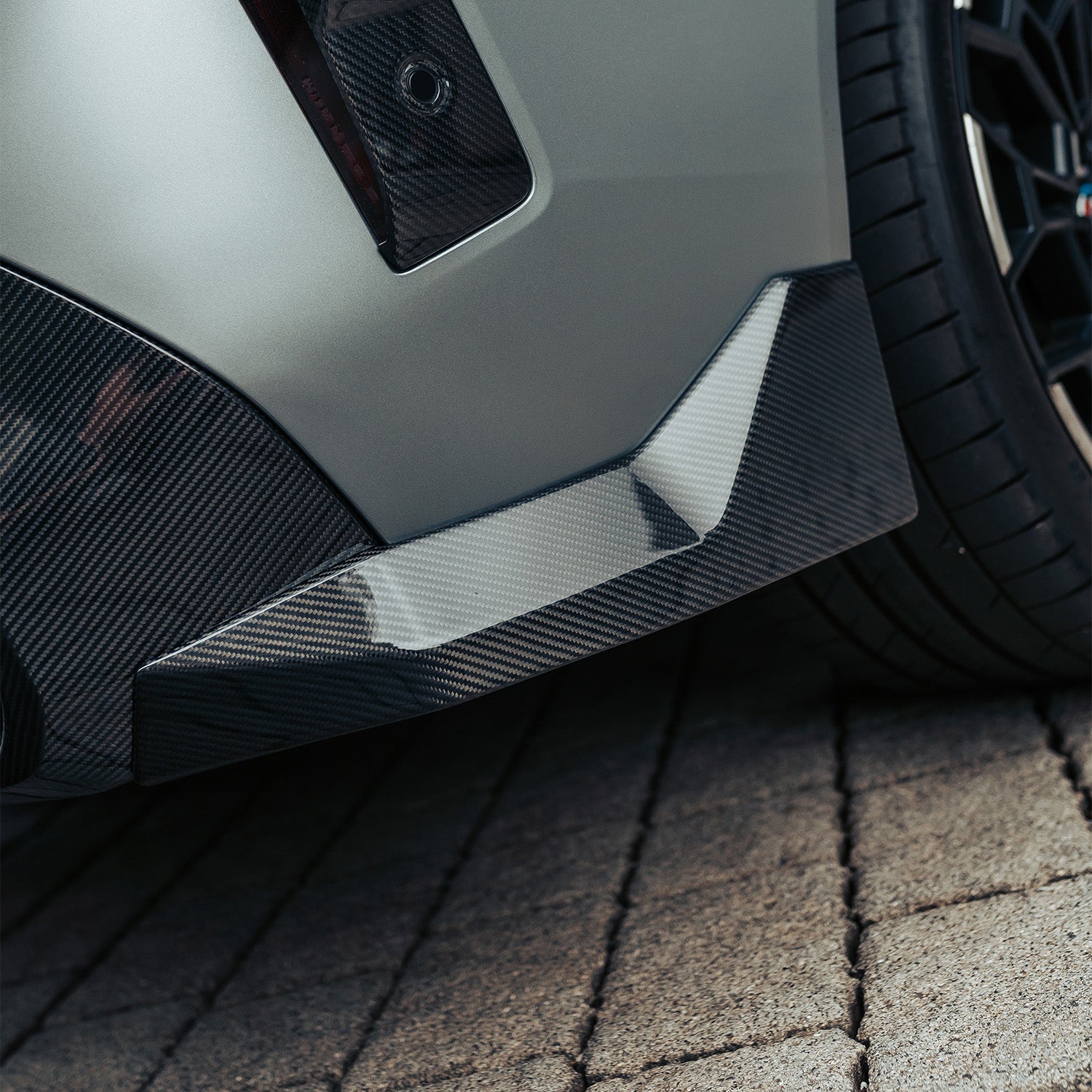 SooQoo BMW G45 X3 Rear Diffuser In Gloss Carbon Fibre