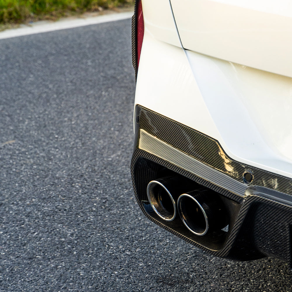 SooQoo BMW G45 X3 Rear Diffuser In Gloss Carbon Fibre