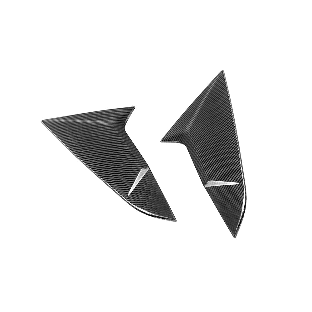 SooQoo BMW G45 X3 Rear Window Fins In Gloss Carbon Fibre