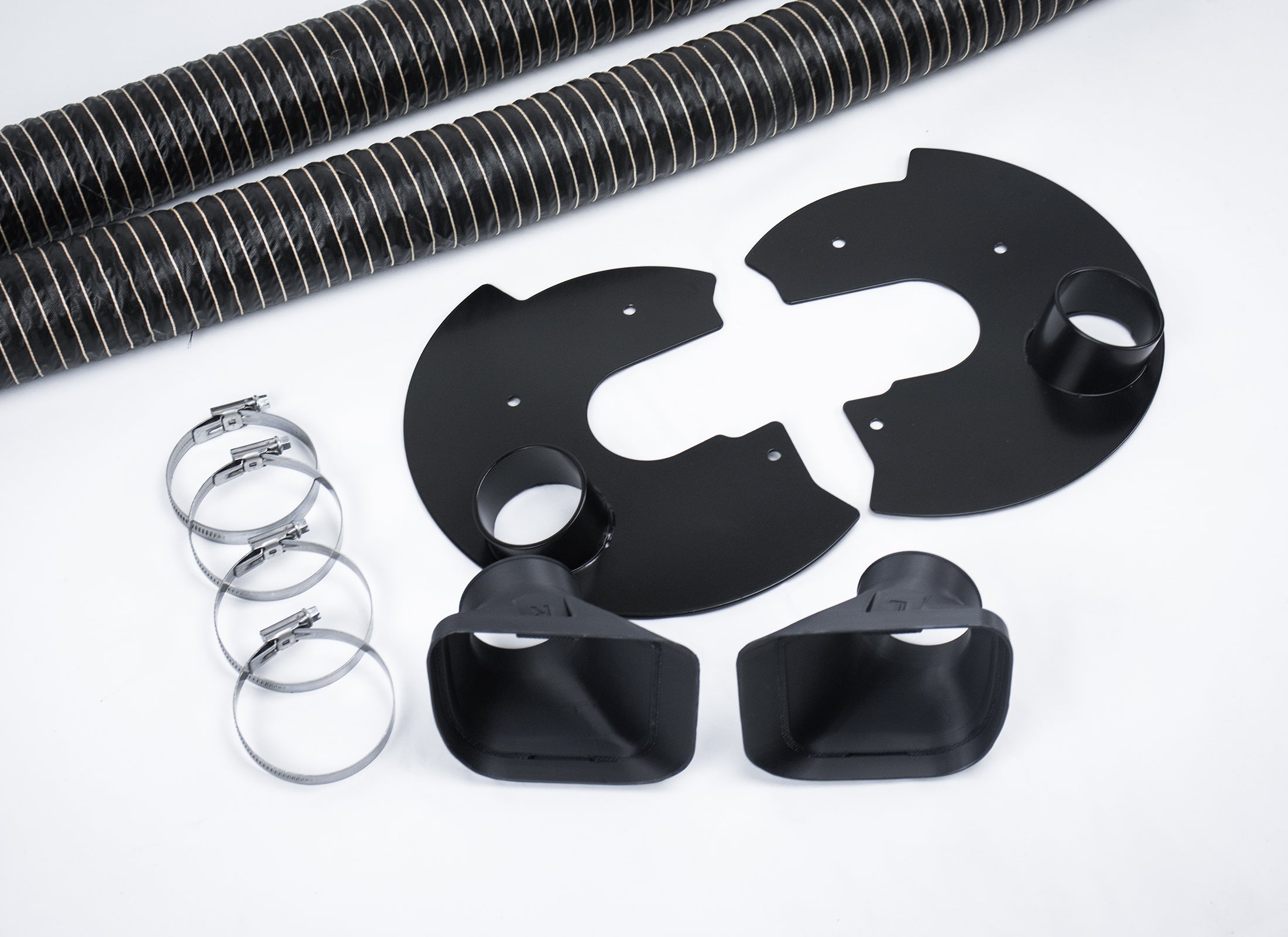 ST Trackparts BMW E36 Brake Cooling Kit (OEM-style funnels)