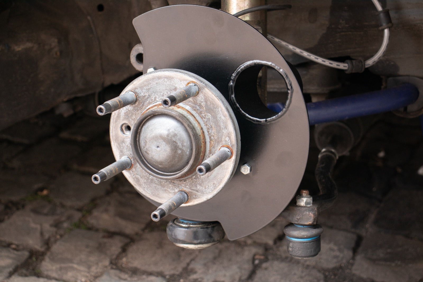 ST Trackparts BMW E36 Brake Cooling Kit (OEM-style funnels)