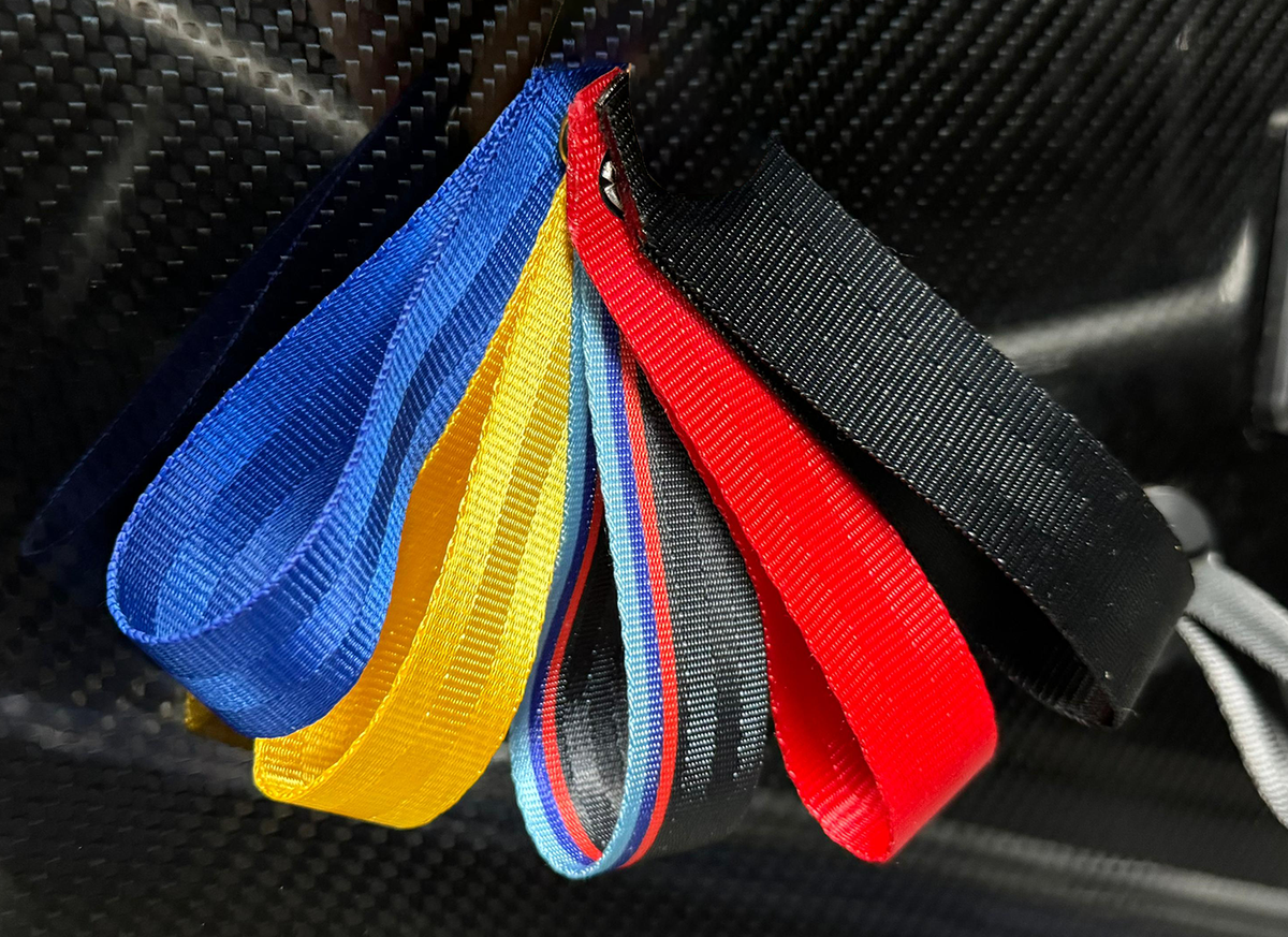  E36 M3 スカッフプレート　左右セット ST Trackparts BMW E36 Door Pull Strap (Lose Strap)