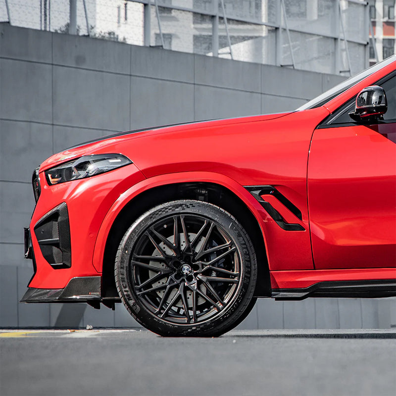 BMW F96 X6M LCI Gloss Carbon Fibre Fender Trims By SooQoo