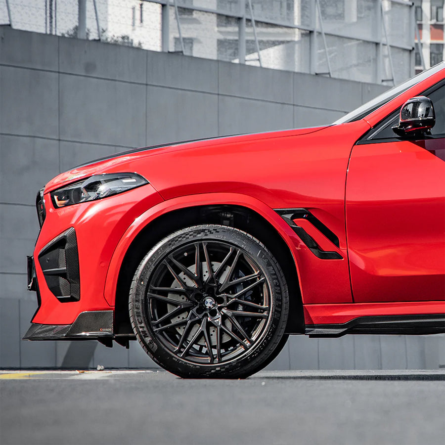 BMW F96 X6M LCI Gloss Carbon Fibre Fender Trims By SooQoo