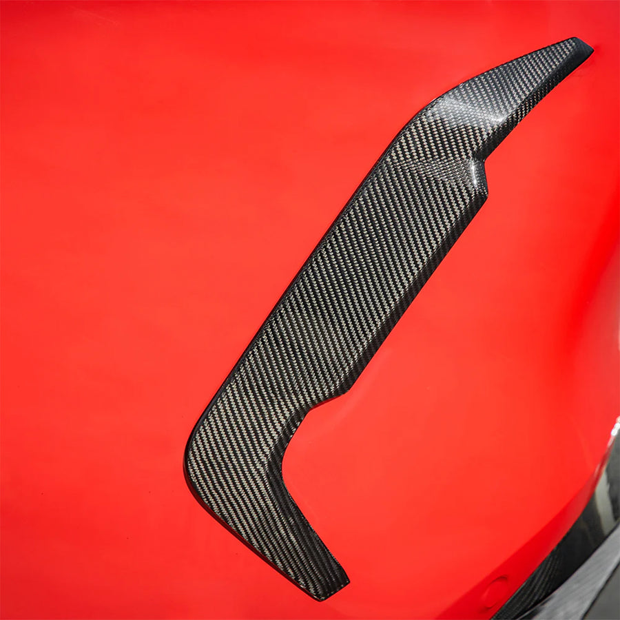 BMW F96 X6M Gloss Carbon Fibre Rear Bumper Inserts By SooQoo