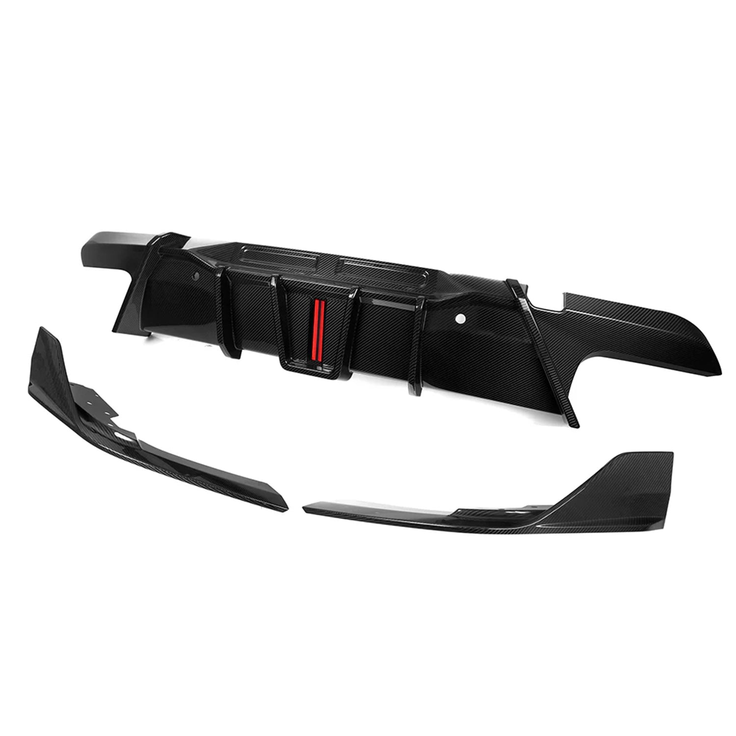 BMW F96 X6M Rear Diffuser with Brake Light By SooQoo