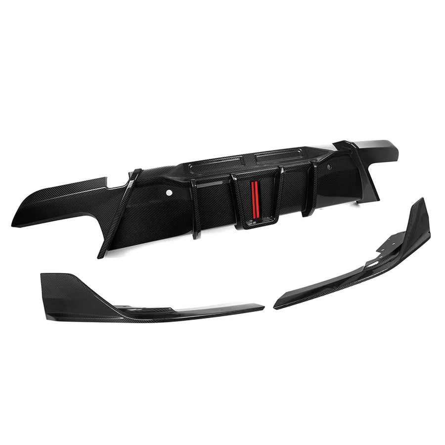 BMW F96 X6M Rear Diffuser with Brake Light By SooQoo