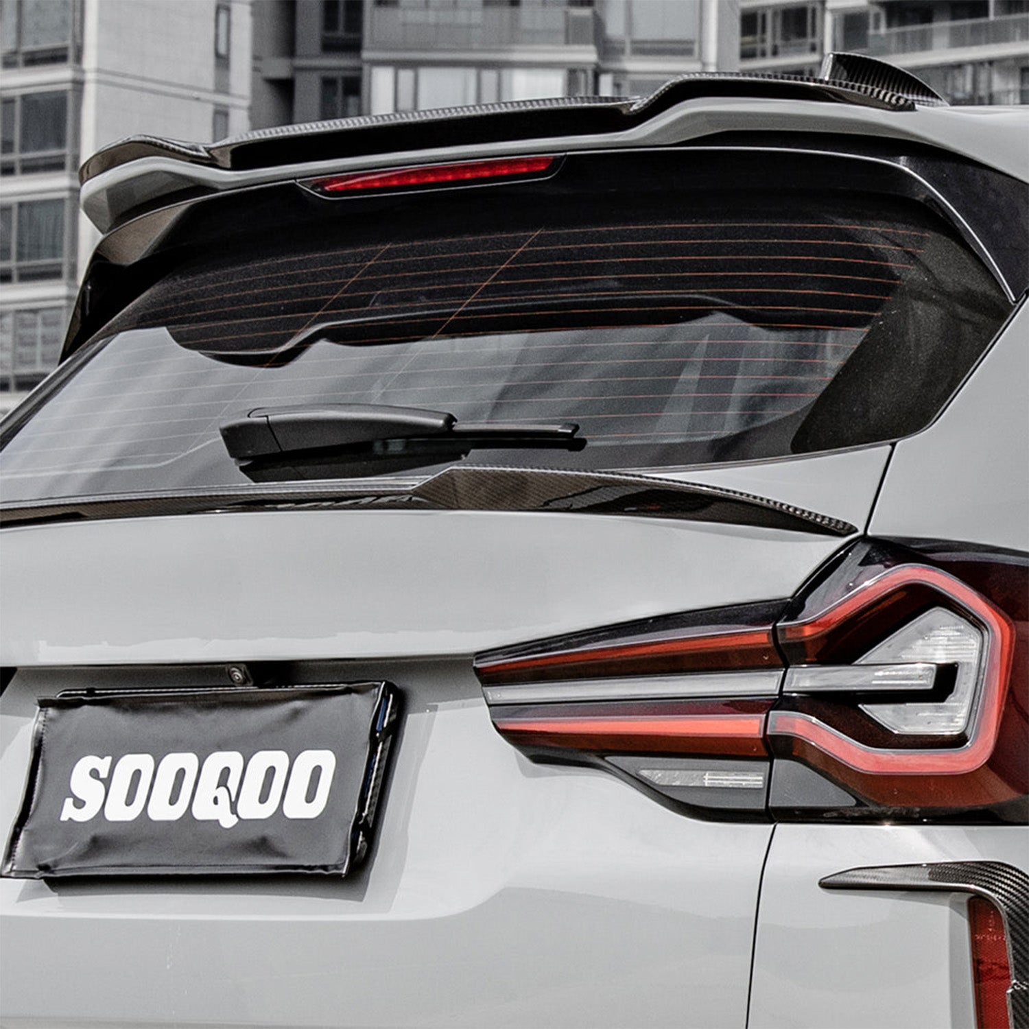 BMW F97 X3M Carbon Fibre Rear Roof Spoiler By SooQoo