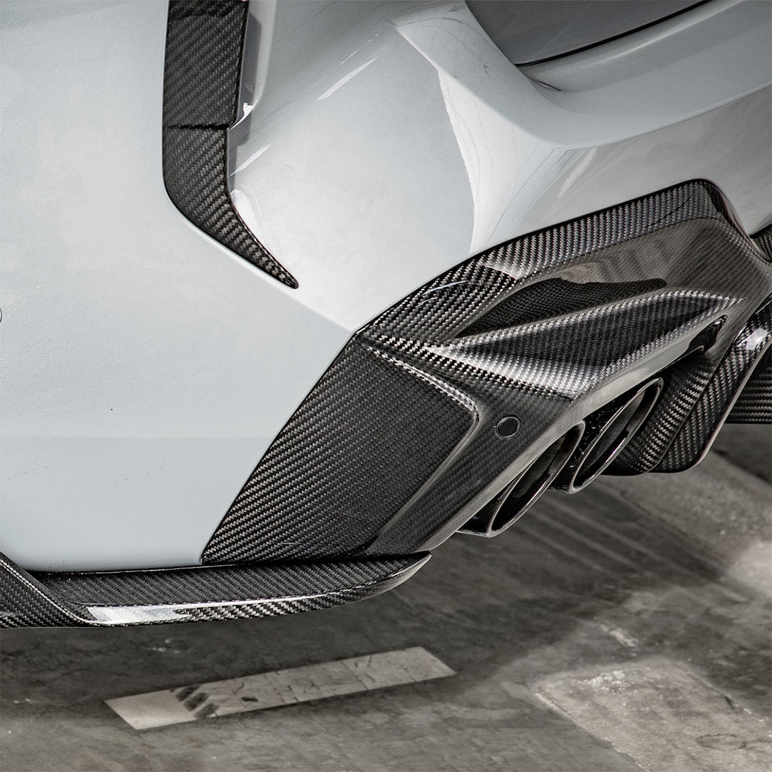 BMW F97 X3M Carbon Fibre SQ Rear Diffuser By SooQoo