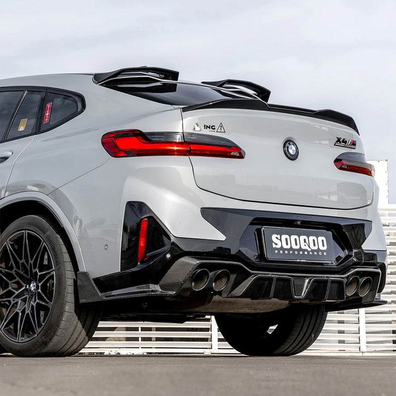 SooQoo BMW F97 X3M & F98 X4M LCI Carbon Fibre Rear Diffuser