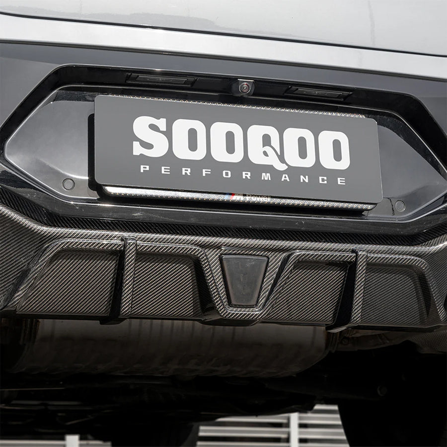 SooQoo BMW F97 X3M & F98 X4M LCI Carbon Fibre Rear Diffuser