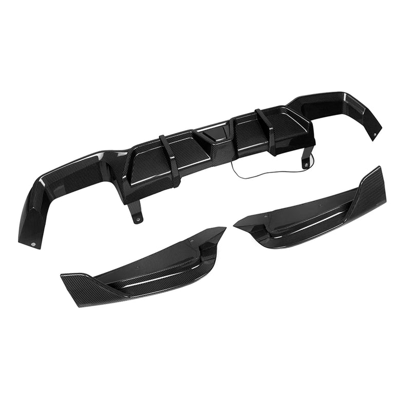 SooQoo BMW F97 X3M & F98 X4M LCI Carbon Fibre Rear Diffuser