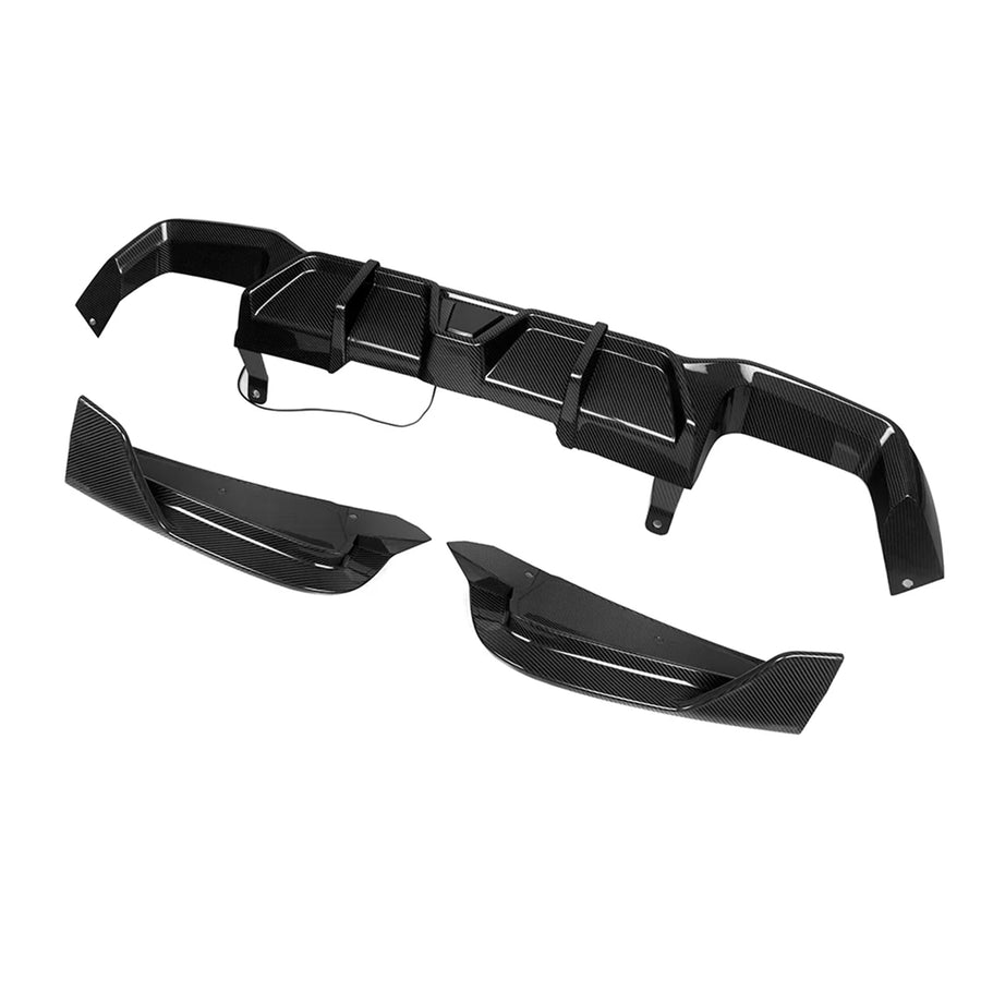 SooQoo BMW F97 X3M & F98 X4M LCI Carbon Fibre Rear Diffuser