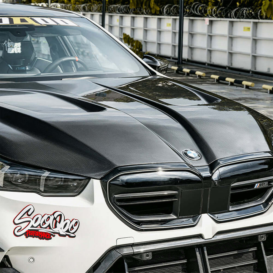 SooQoo BMW G90 & G99 M5 Vented Hood In Pre Preg Carbon Fibre