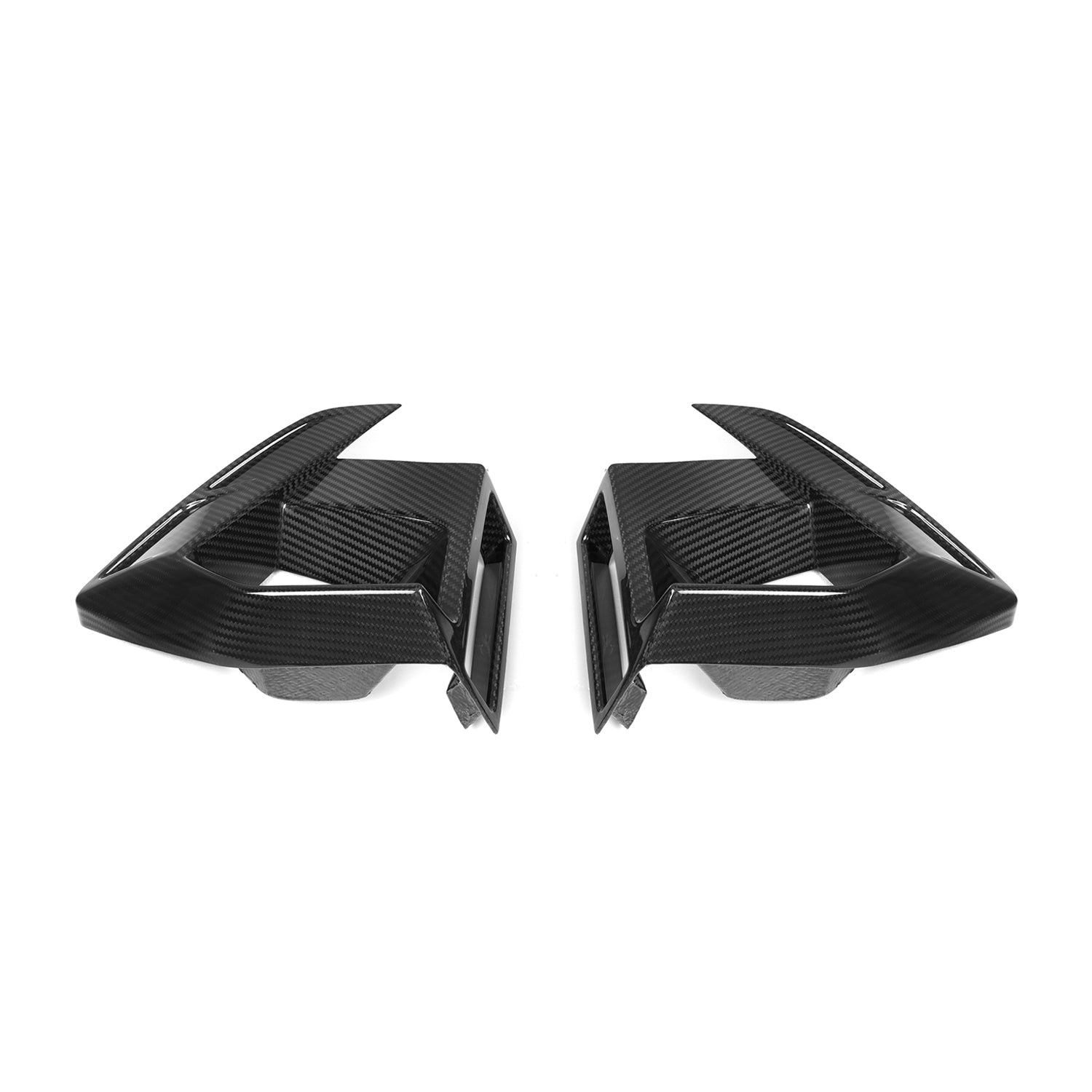 BMW X3M F97 LCI Carbon Fibre Front Air Inlet Ducts By SooQoo - Bottom Side