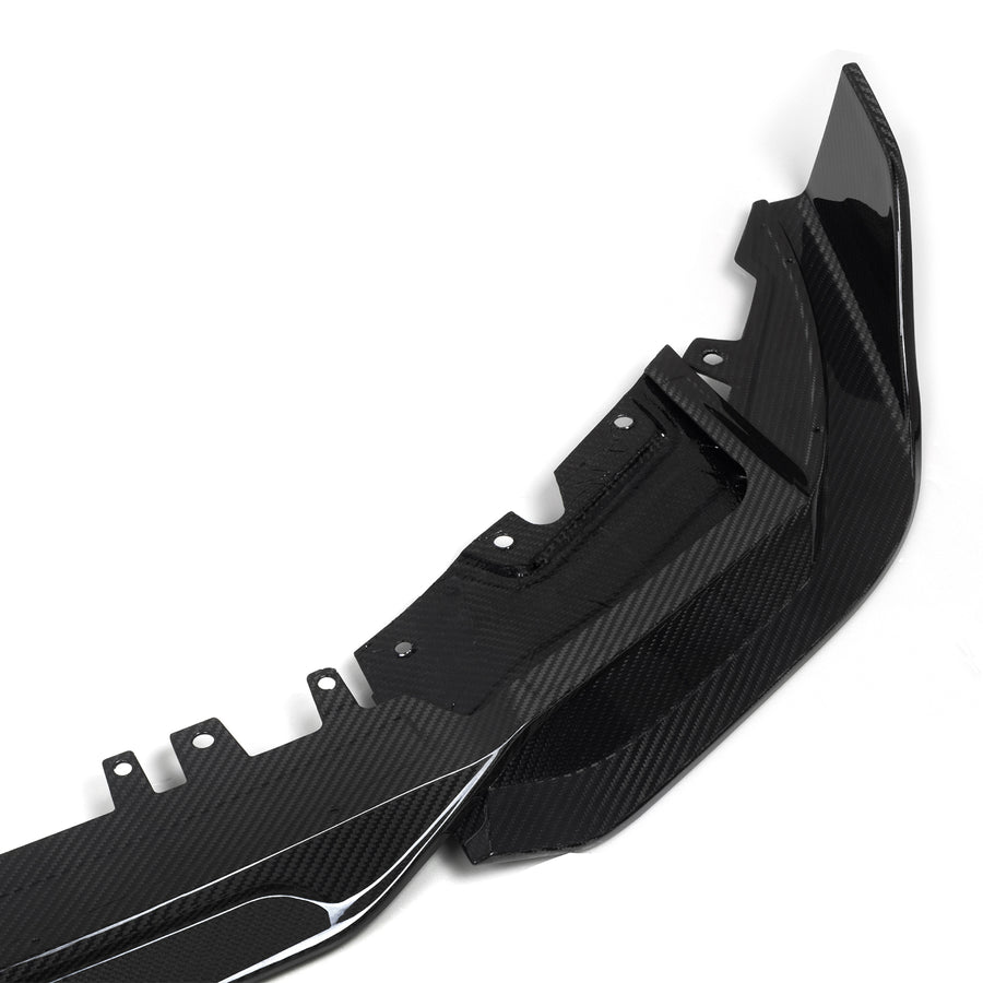 BMW X3M F97 LCI Carbon Fibre 3-Piece Front Lip By SooQoo - Left Corner