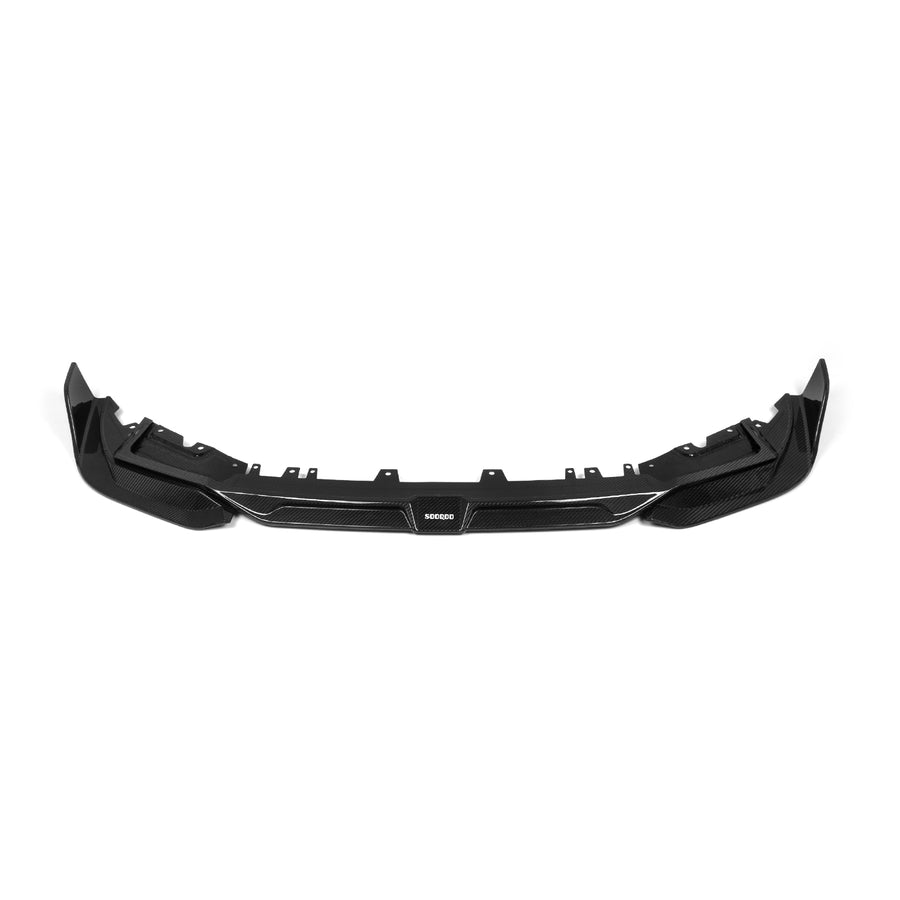 BMW X3M F97 LCI Carbon Fibre 3-Piece Front Lip By SooQoo - Front Side