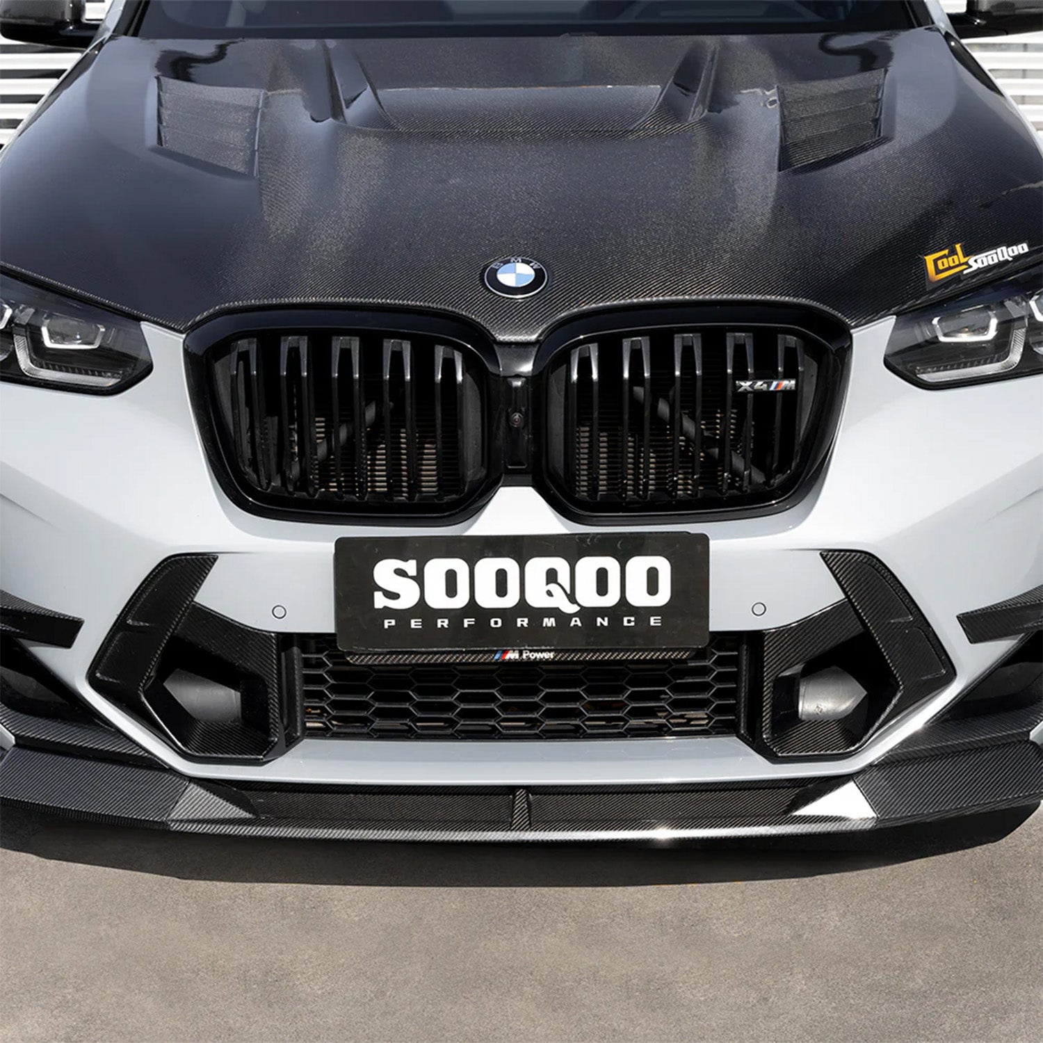 SooQoo X3M & X4M LCI SQ‑B Gloss Carbon Fibre Front Lip