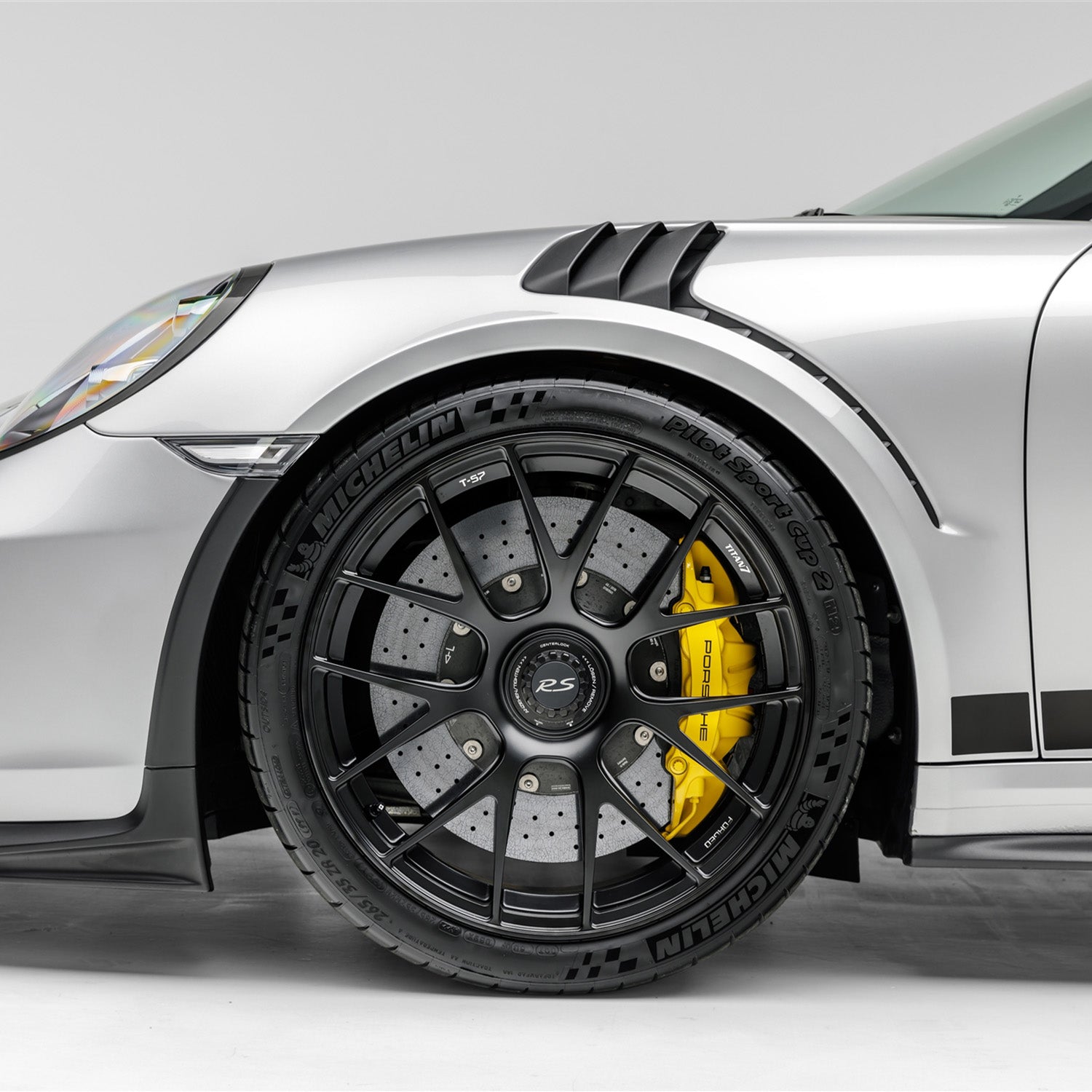Titan 7 T-S7 Forged 7Y Spoke Alloy Wheels Porsche 911 GT3 - Machine Black