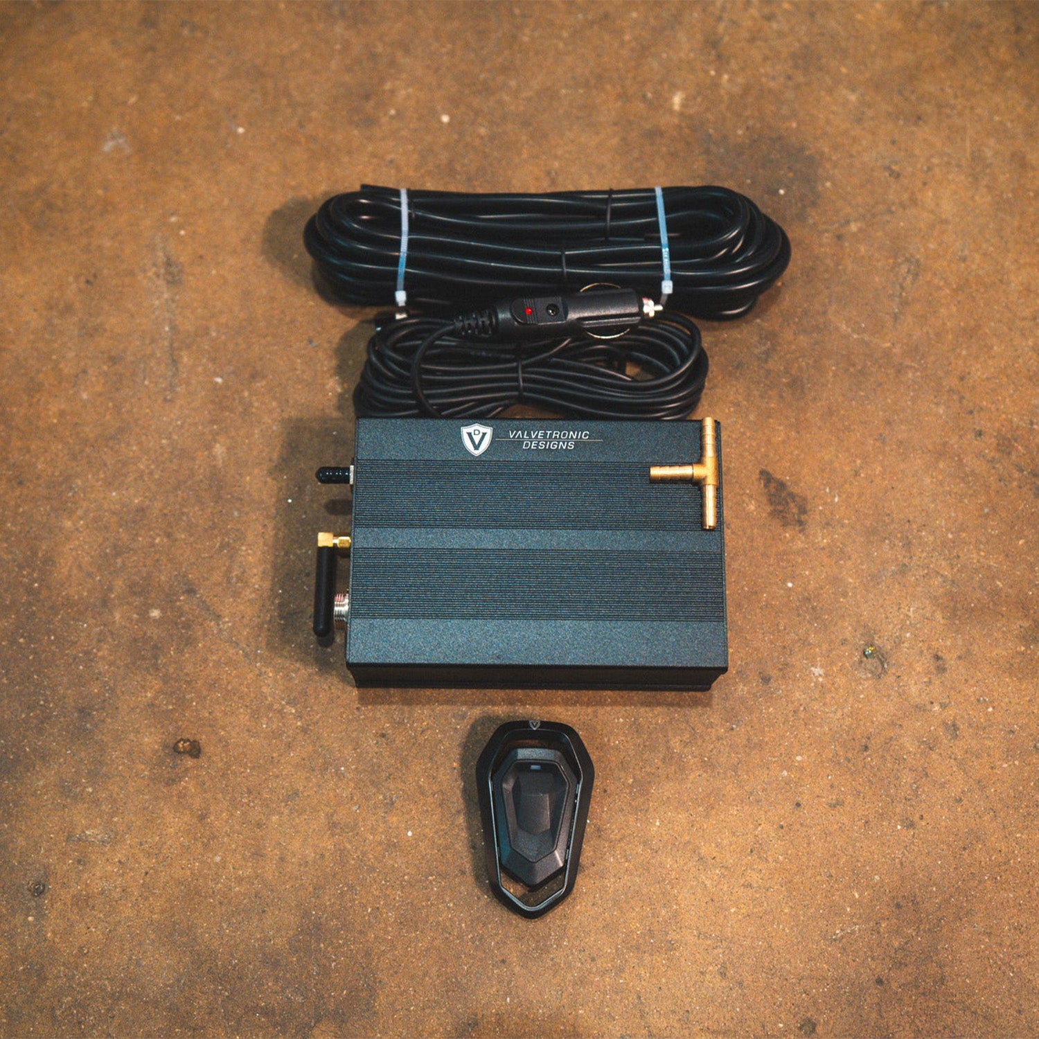 BMW E60 M5 Valvetronic Designs valve control system on a concrete floor