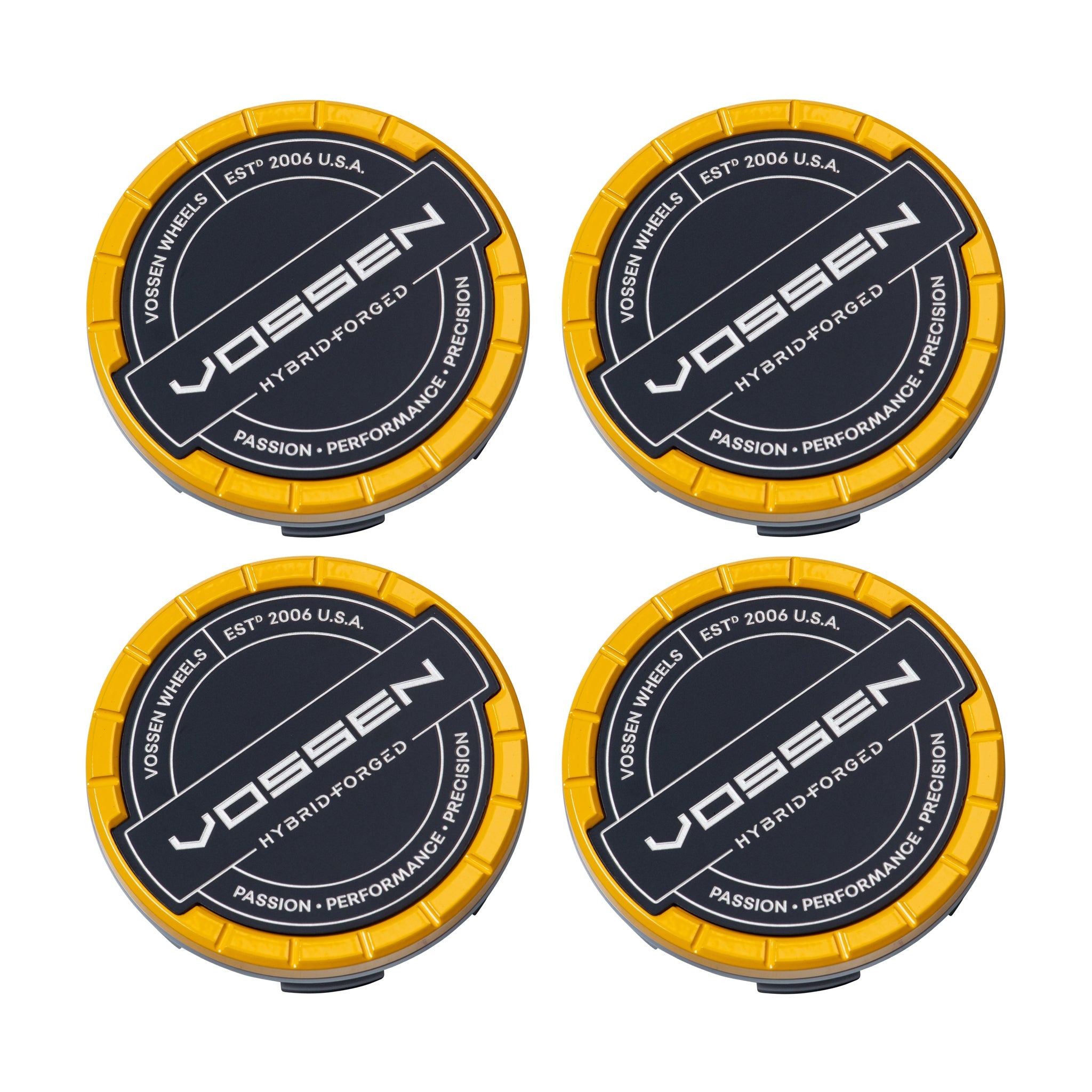 Vossen Hybrid Forged Billet Sport Cap for VF & HF Series Wheels (Canary Yellow)