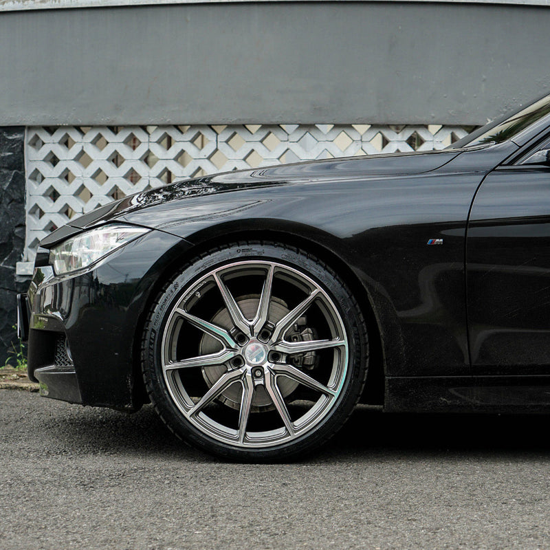 Vossen HF-3 Hybrid Forged Alloy Wheels In Gloss Graphite Polished
