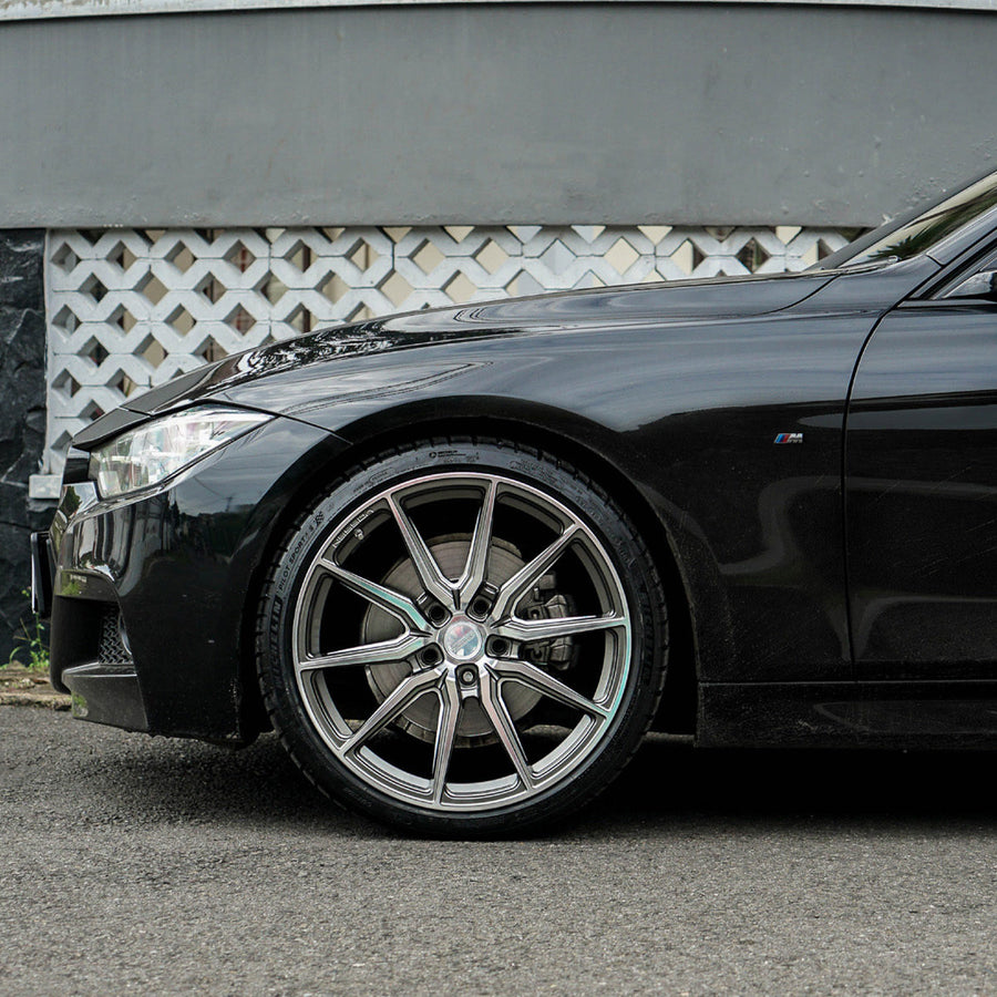 Vossen HF-3 Hybrid Forged Alloy Wheels In Gloss Graphite Polished