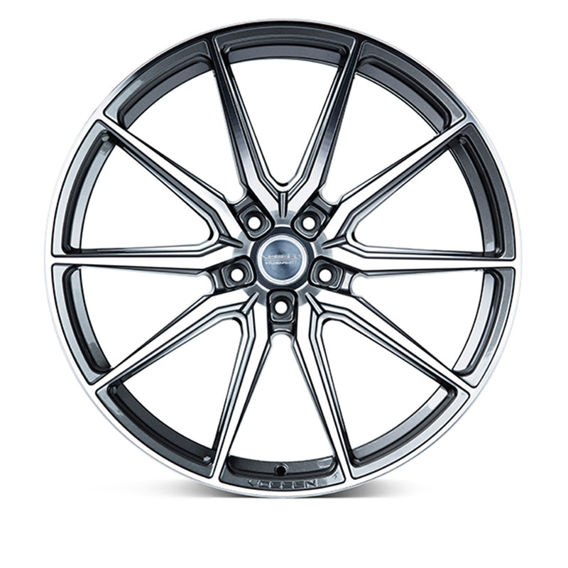 Vossen HF-3 Hybrid Forged Alloy Wheels In Gloss Graphite Polished