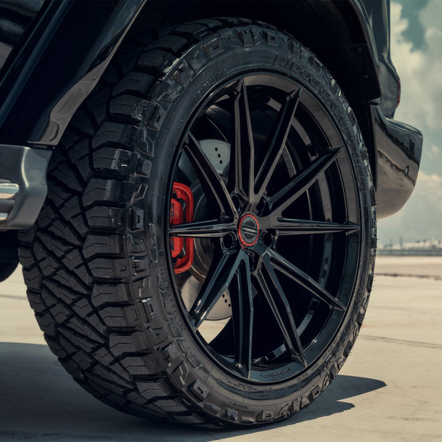 Vossen HFX-2 Forged Alloy Wheels In Gloss Black (5-Lug)