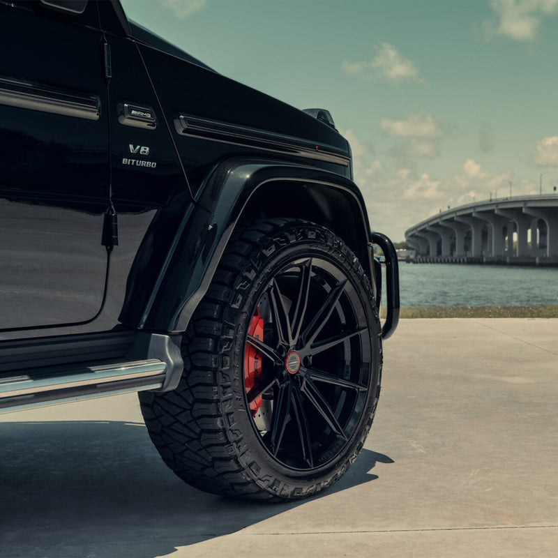 Vossen HFX-2 Forged Alloy Wheels In Gloss Black (5-Lug)