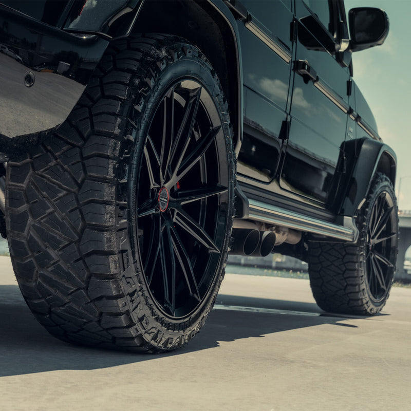 Vossen HFX-2 Forged Alloy Wheels In Gloss Black (5-Lug)