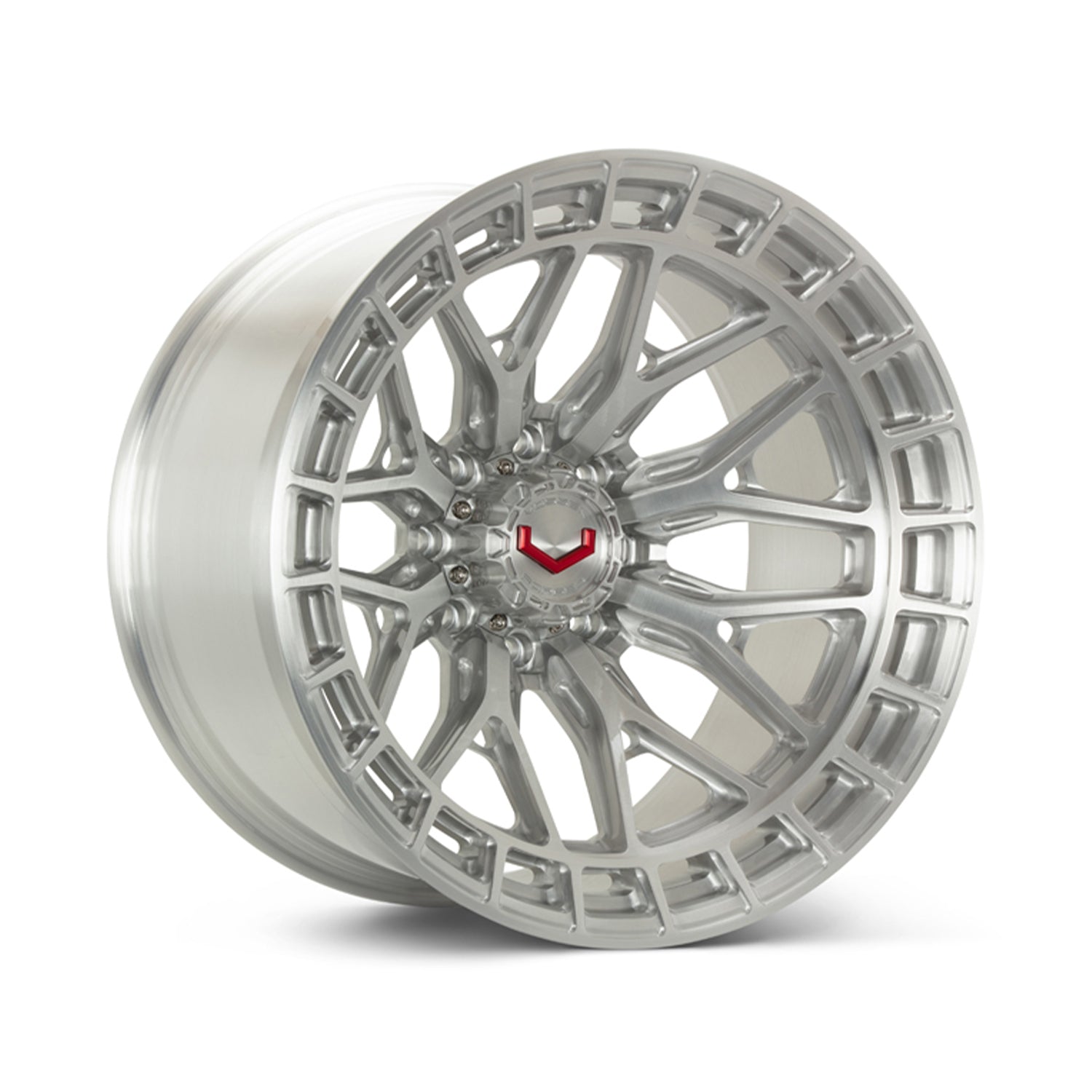Vossen LCX-02 Forged Alloy Wheels In Brushed Gloss Clear