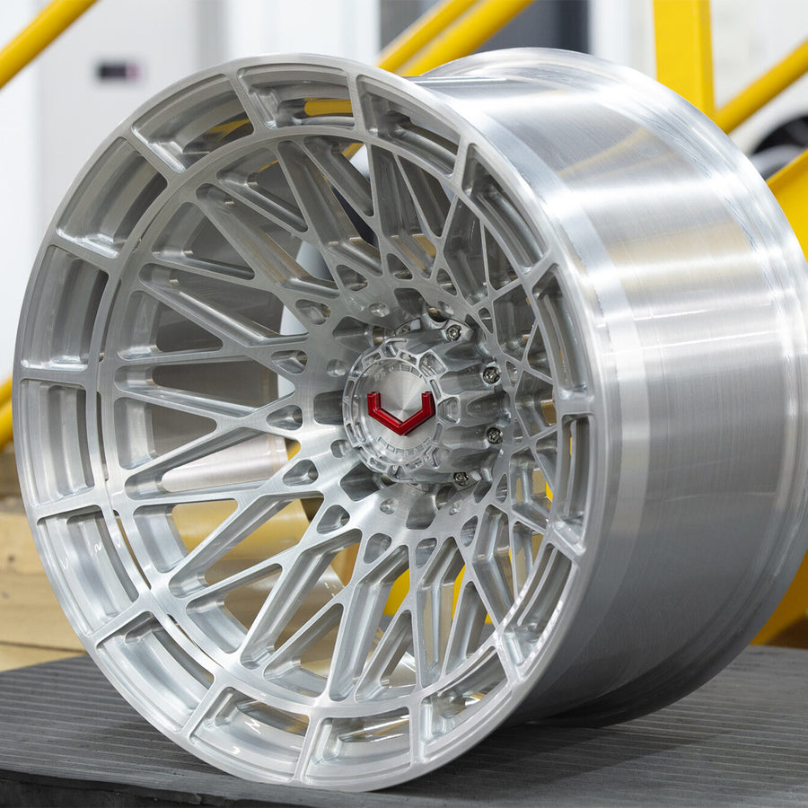 Vossen LCX-03 Forged Alloy Wheels In Brushed Gloss Clear