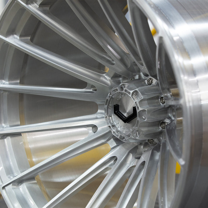 Vossen VFX-01 Forged Alloy Wheels In Brushed Gloss Clear