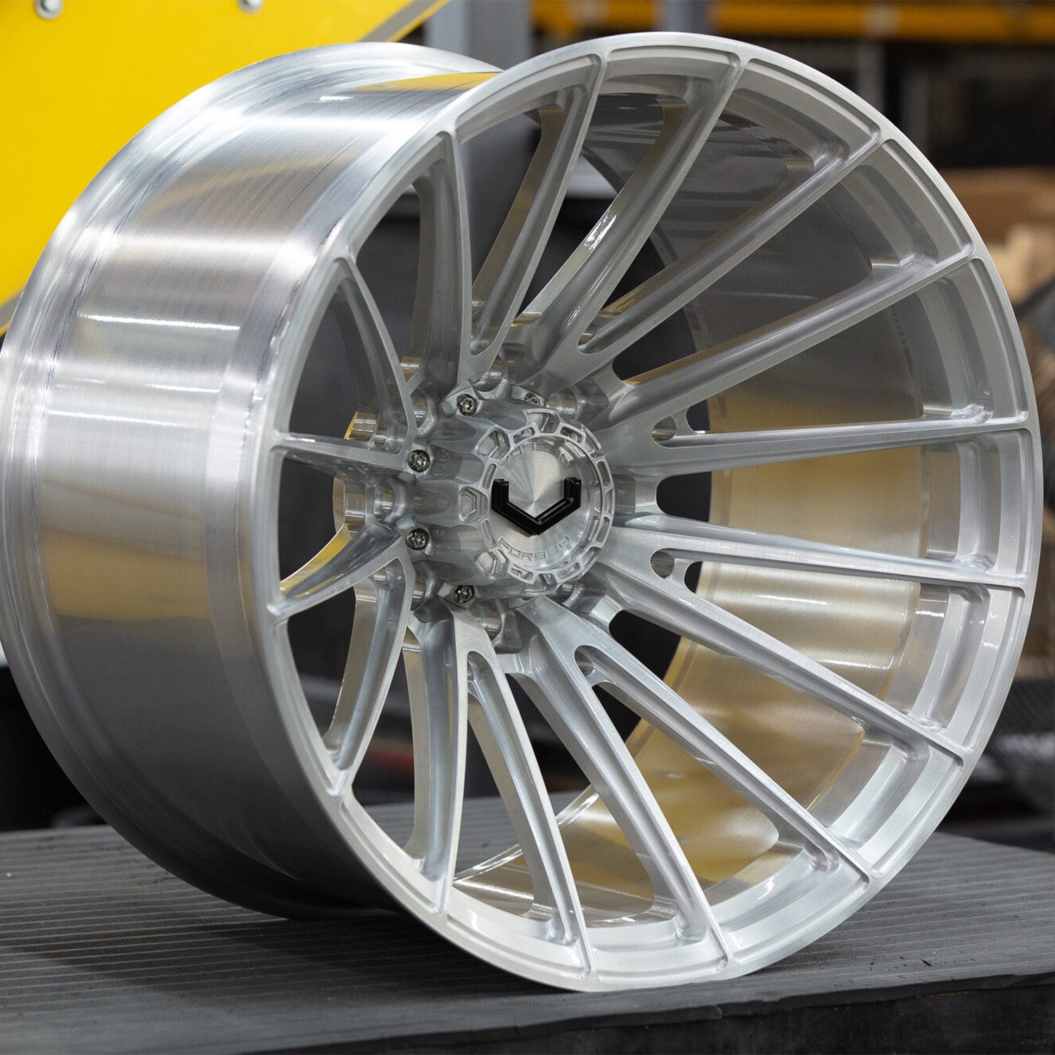 Vossen VFX-01 Forged Alloy Wheels In Brushed Gloss Clear