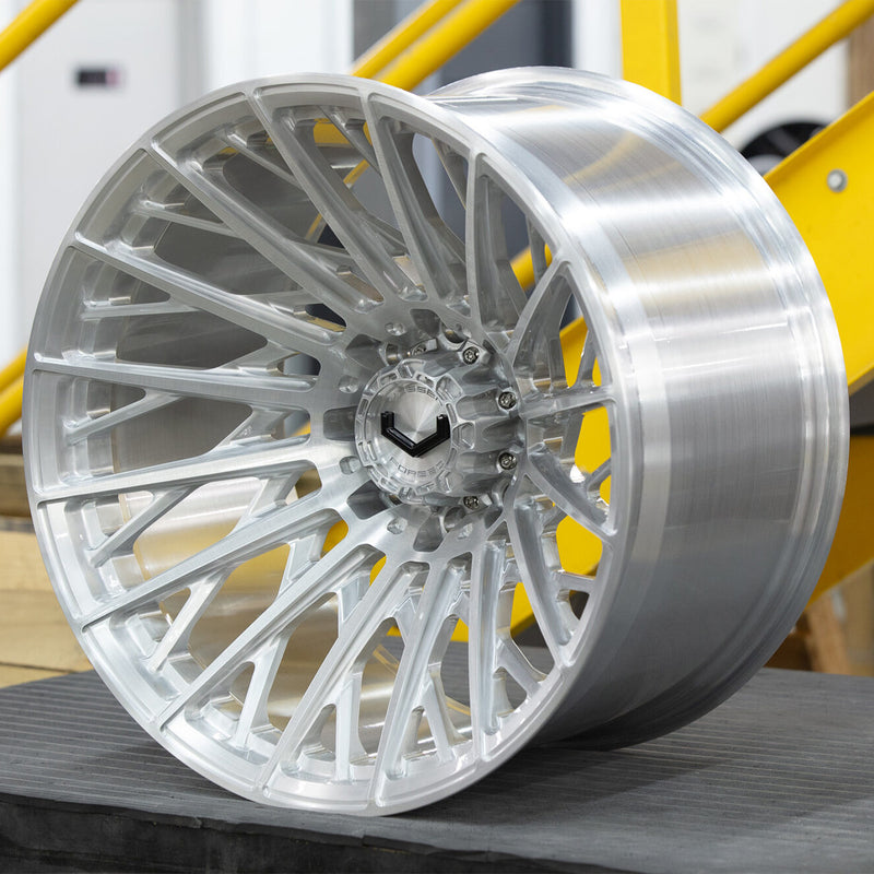 Vossen VFX-02T Forged Alloy Wheels In Brushed Gloss Clear