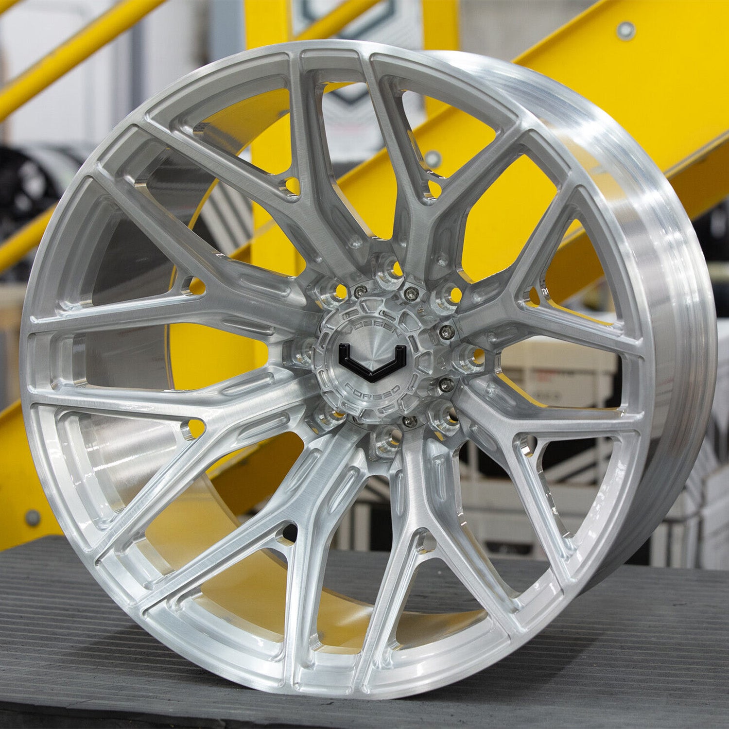 Vossen VFX-03 Forged Alloy Wheels In Brushed Gloss Clear