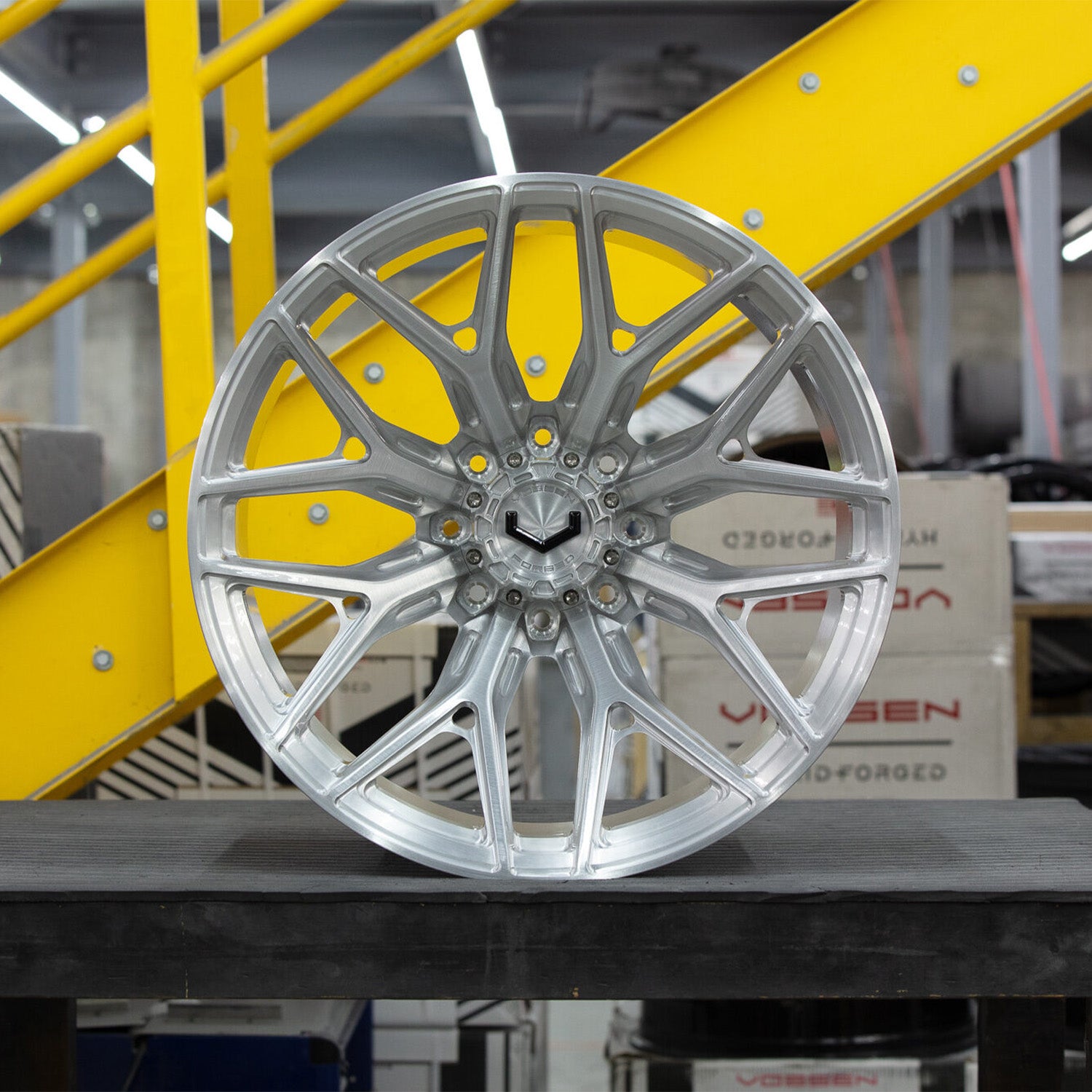 Vossen VFX-03 Forged Alloy Wheels In Brushed Gloss Clear