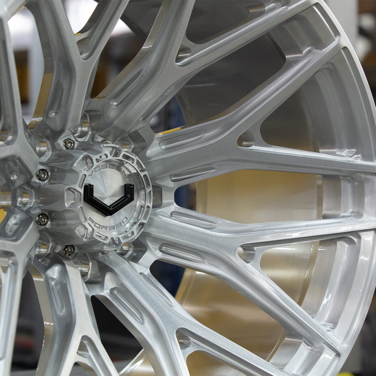 Vossen VFX-03 Forged Alloy Wheels In Brushed Gloss Clear
