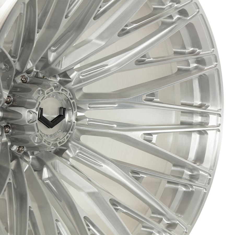 Vossen VFX-04 Forged Alloy Wheels In Brushed Gloss Clear