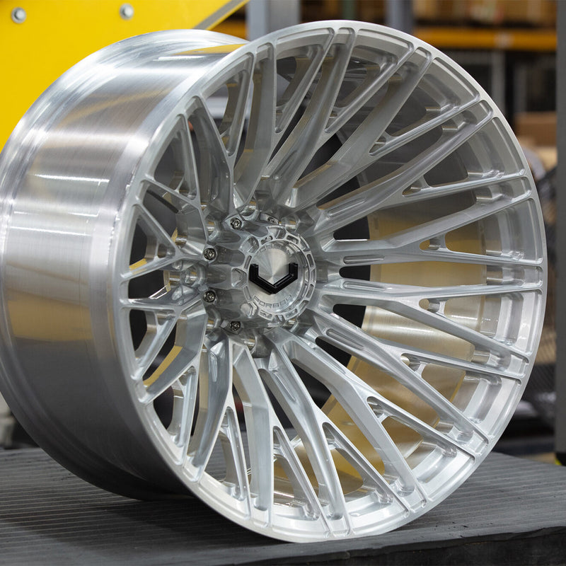 Vossen VFX-04 Forged Alloy Wheels In Brushed Gloss Clear