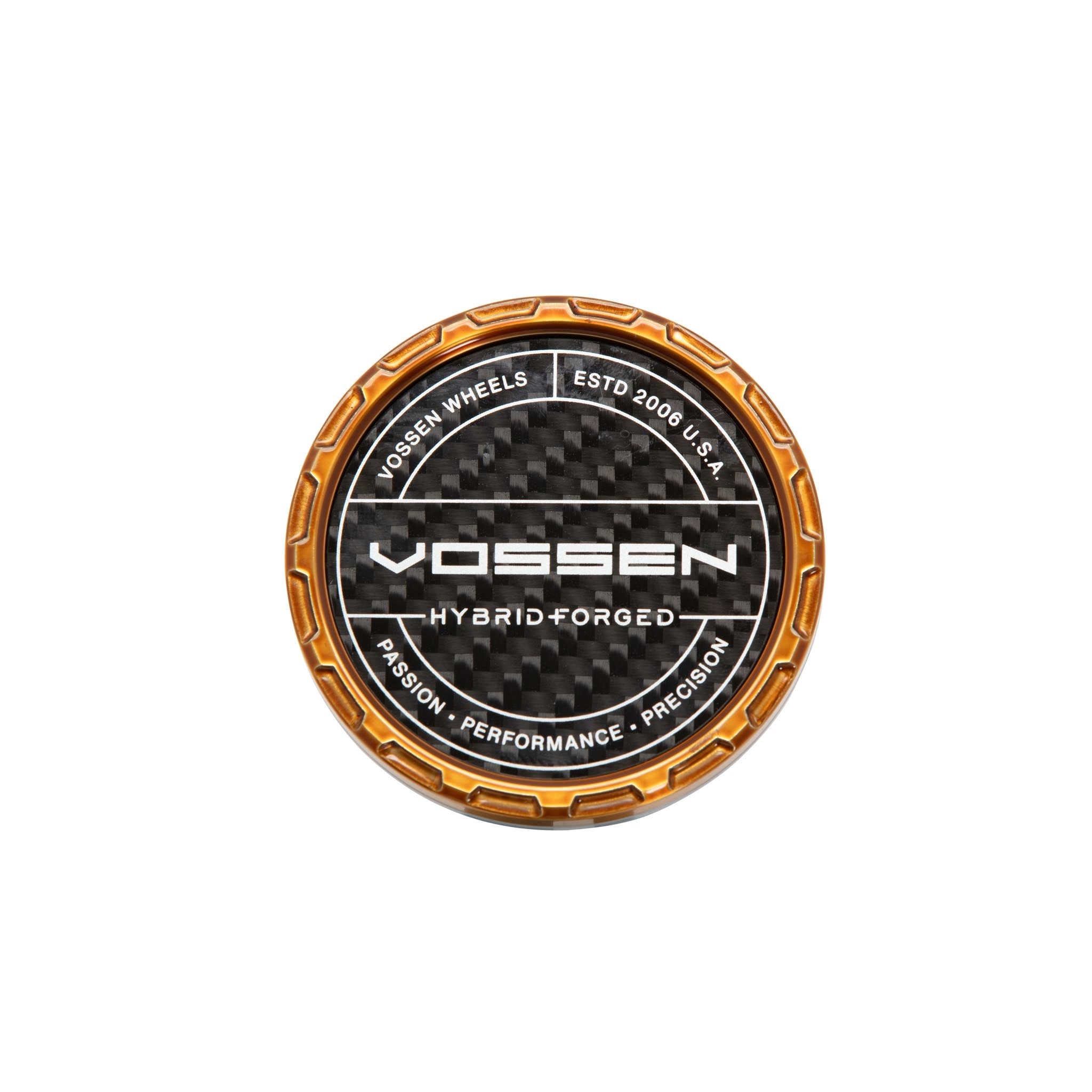 Vossen Carbon Hybrid Forged Billet Sport Cap for VF & HF Series Wheels (Brickell Bronze) - Twill Weave Carbon