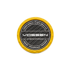 Vossen Carbon Hybrid Forged Billet Sport Cap for VF & HF Series Wheels (Canary Yellow) - Twill Weave Carbon
