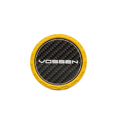 Vossen Classic Carbon Billet Sport Cap for VF & HF Series Wheels (Canary Yellow) - Twill Weave Carbon