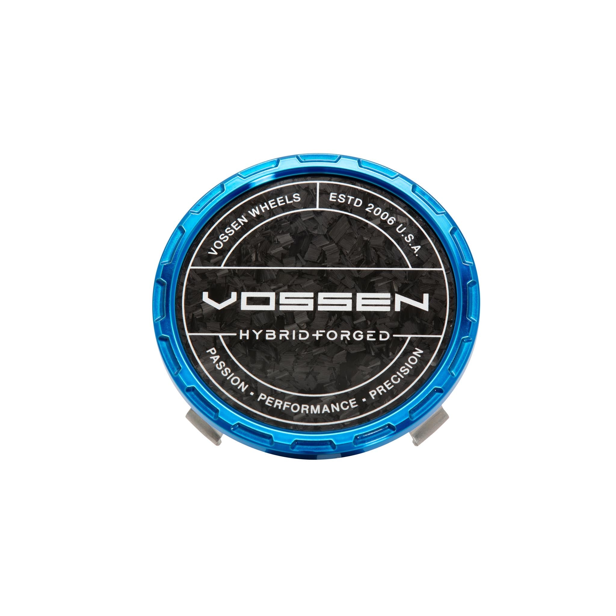 Vossen Hybrid Forged Carbon Billet Sport Cap for VF & HF Series Wheels (Fountain Blue) - Forged Carbon