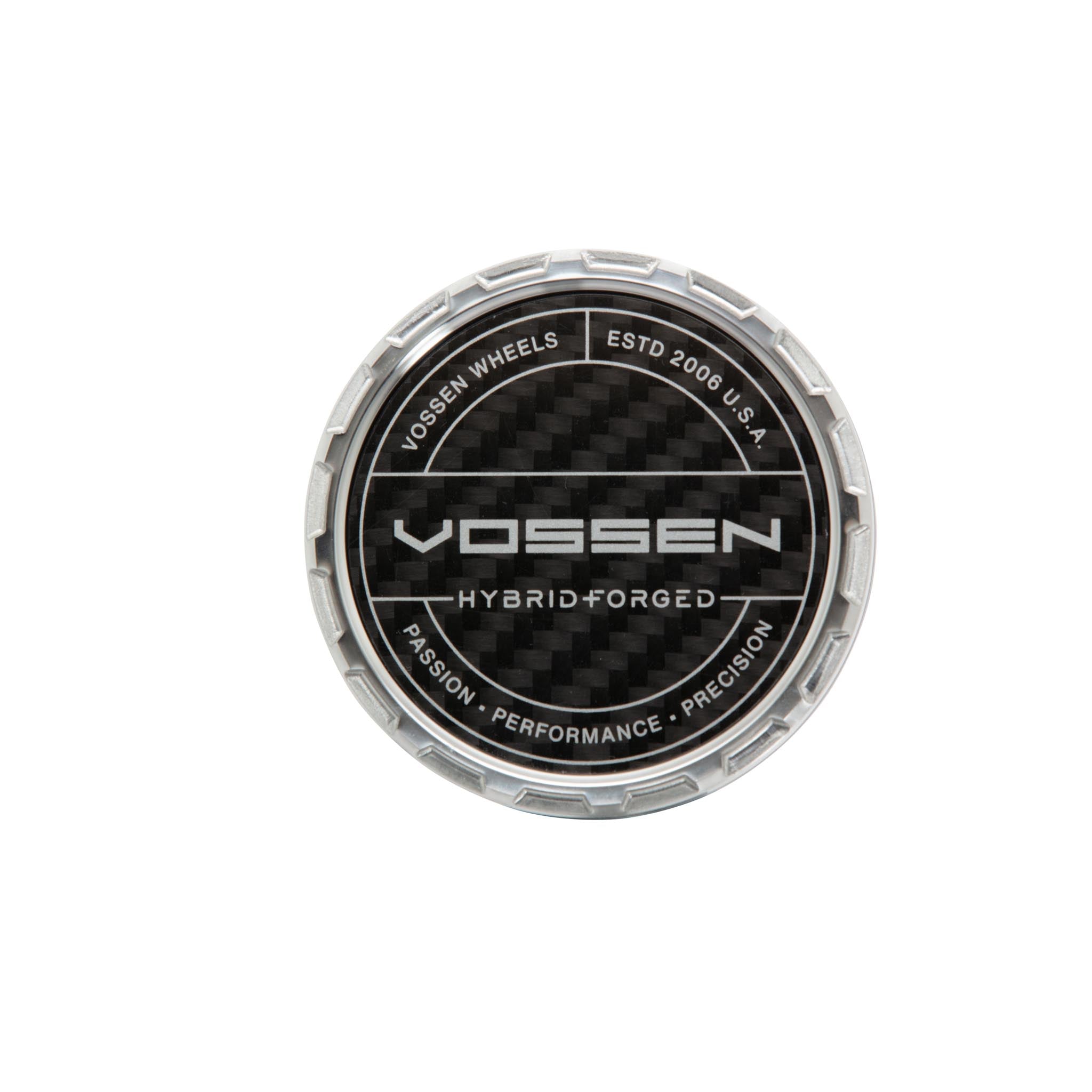 Vossen Carbon Hybrid Forged Billet Sport Cap for VF & HF Series Wheels (Gloss Clear) - Twill Weave Carbon