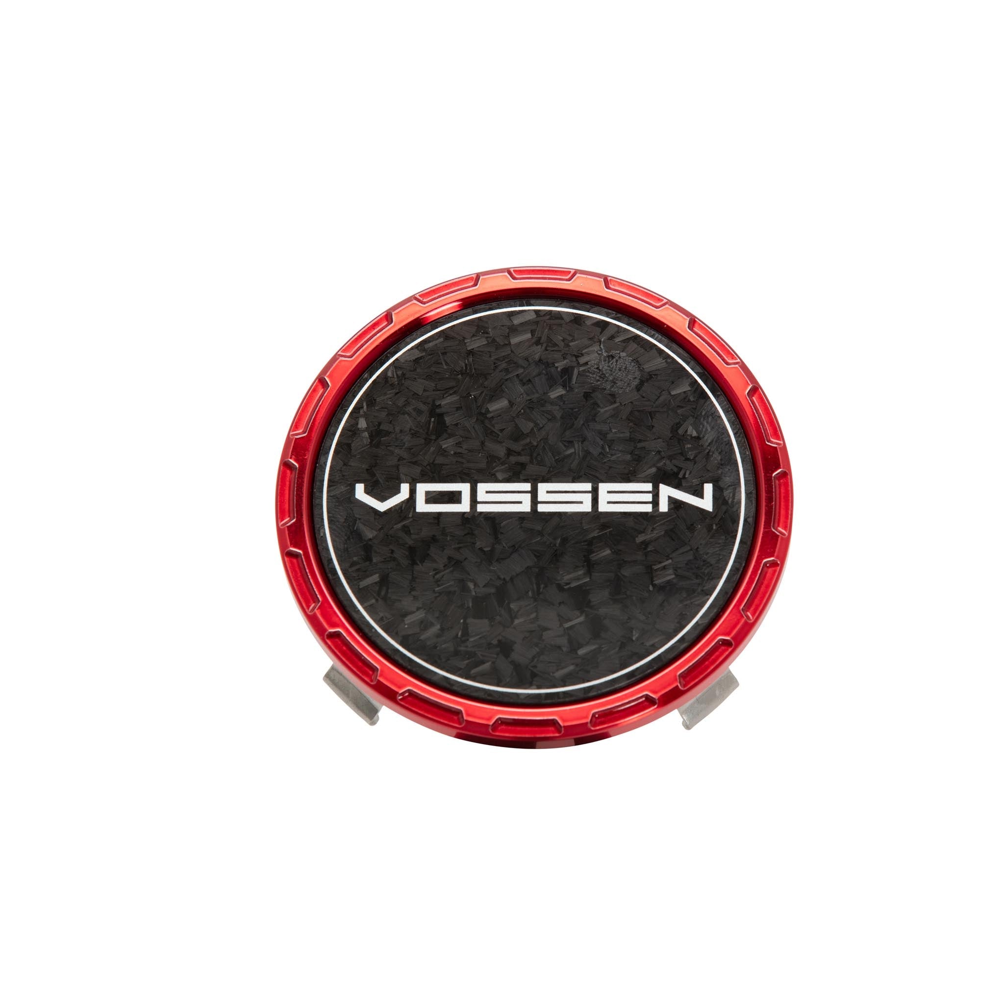 Vossen Classic Carbon Billet Sport Cap for VF & HF Series Wheels (Vossen Red) - Forged Carbon